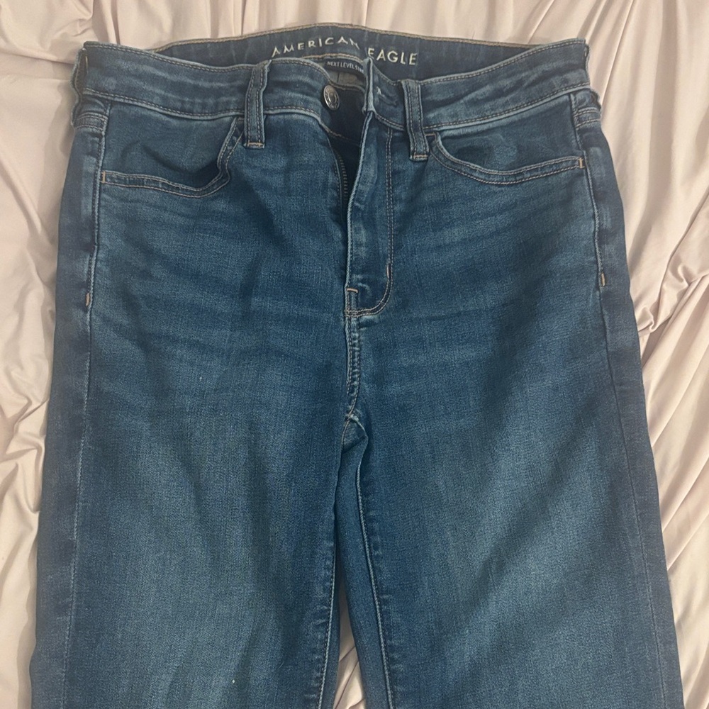 American Eagle Outfitters Women's Dark Blue Skinny Jeans